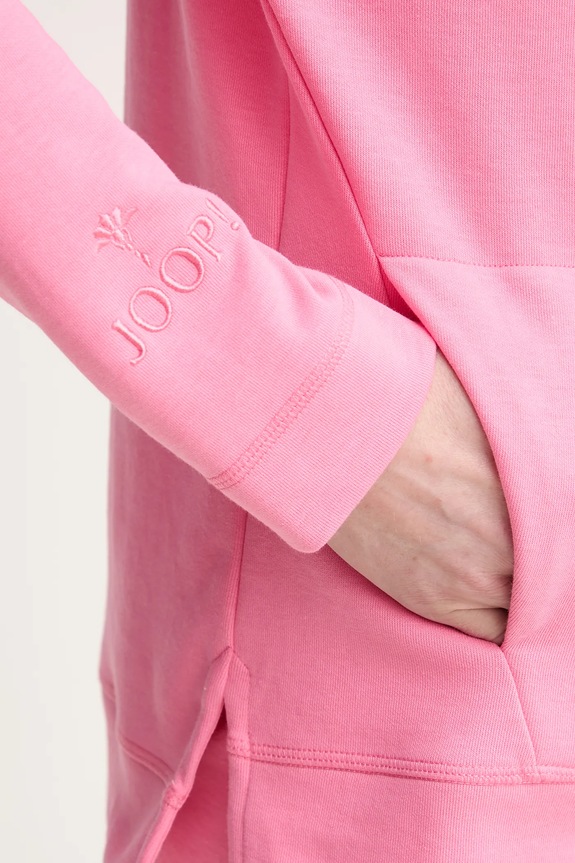 Joop! bluza z kapturem damska z bawełną 30032522 różowy