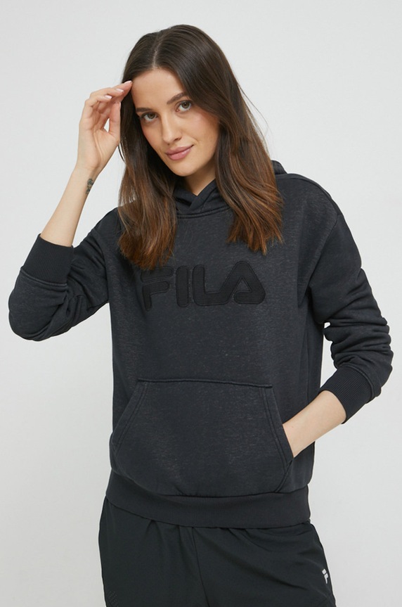 Fila bluza z kapturem czarny FAW0405
