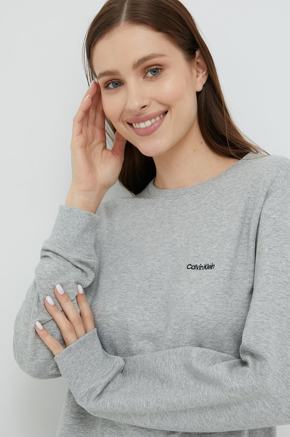Odzież Calvin Klein Underwear longsleeve lounge 000QS6870E.9BYY szary