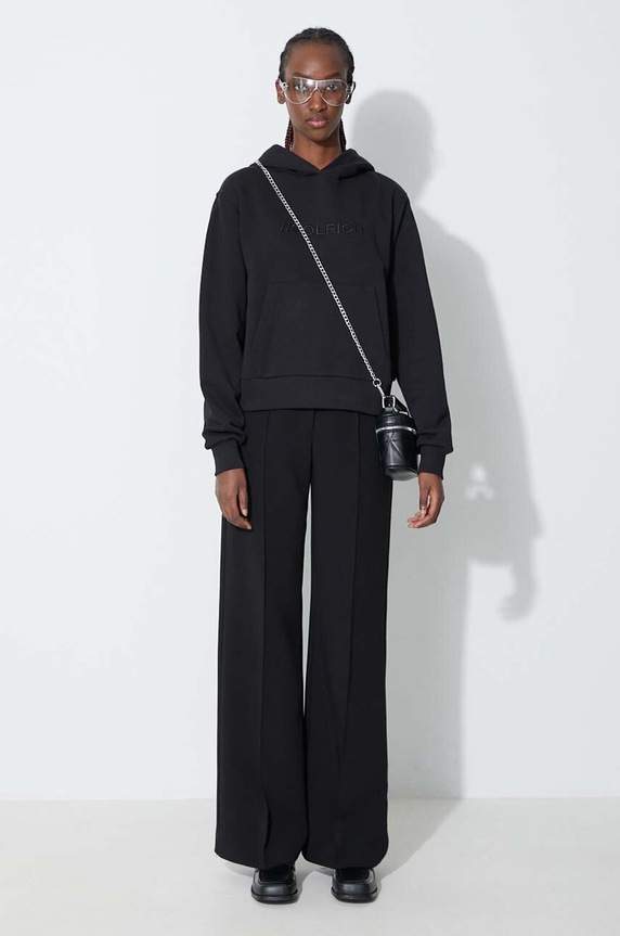 Μπλούζα Woolrich CFWWSW0087FRUT3164 μαύρο AW22