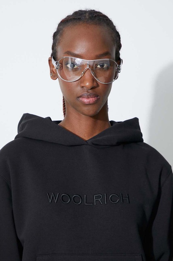 Μπλούζα Woolrich CFWWSW0087FRUT3164 μαύρο