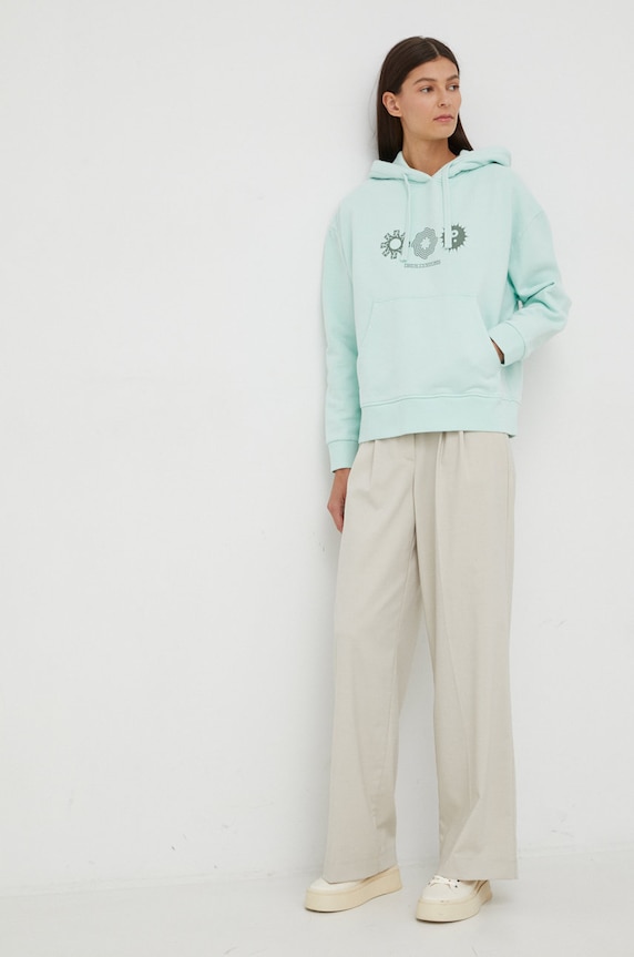 Deus Ex Machina bluza bawełniana DLF228546 turkusowy AW22