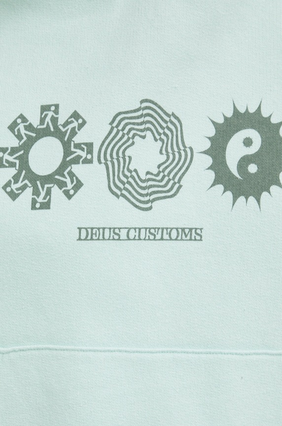 Deus Ex Machina bluza bawełniana DLF228546 turkusowy
