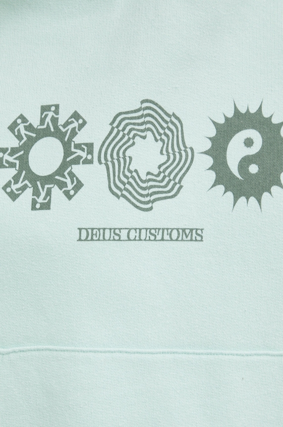 Deus Ex Machina bluza bawełniana DLF228546 turkusowy