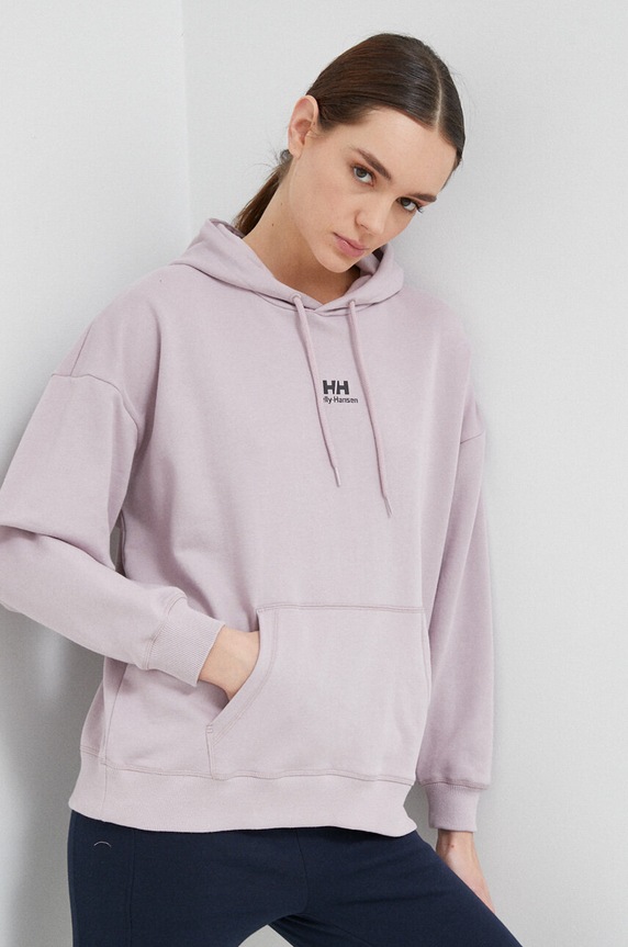 Helly Hansen bluza z kapturem różowy 53782