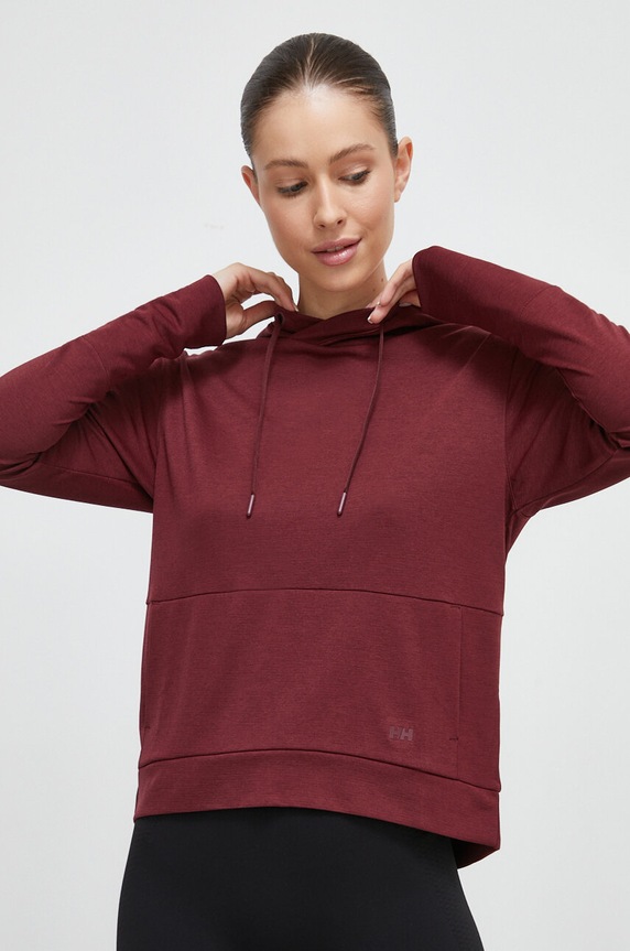 Helly Hansen bluza sportowa Lifa Tech bordowy 48530