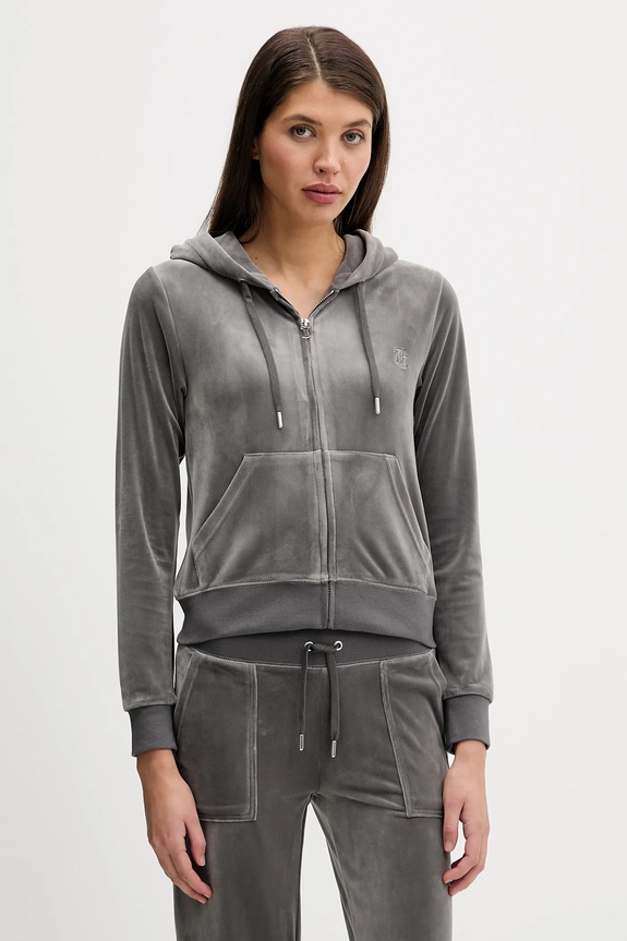Juicy Couture bluza z kapturem szary JCAP176.150