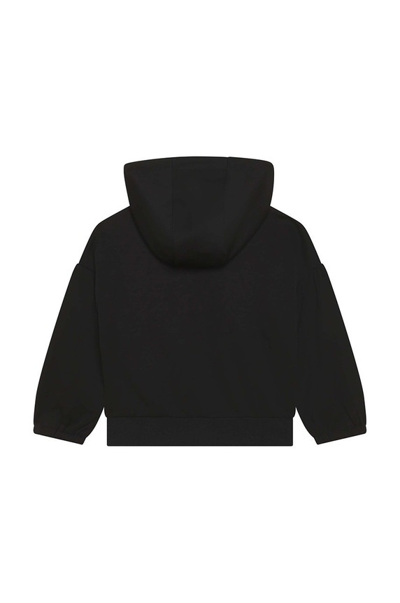 BOSS bluza bawełniana dziecięca J15467.156.162.G czarny AW22