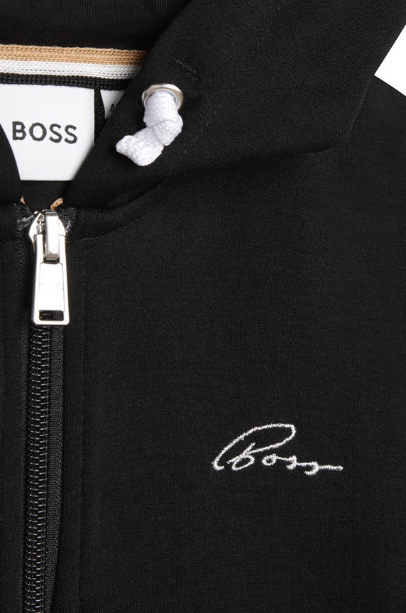 Dziewczynka BOSS bluza bawełniana dziecięca J15467.156.162.G czarny