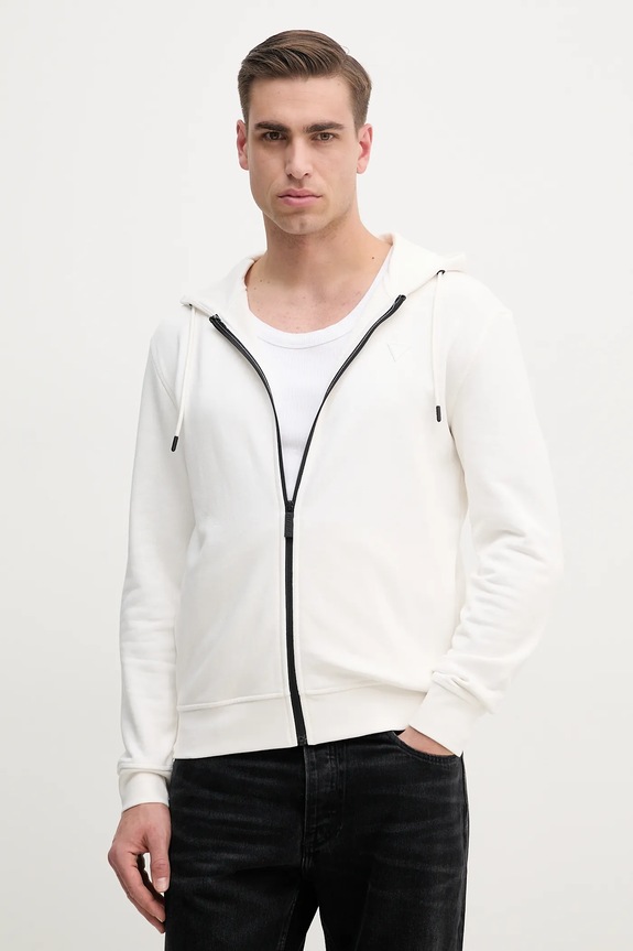 Mikina Guess ALDWIN s kapucí bílá Z2YQ28.KAIJ1