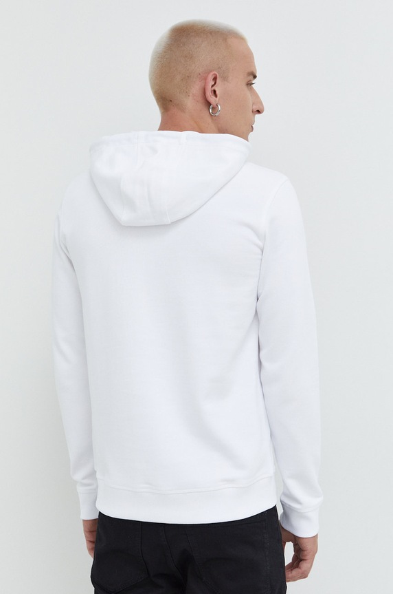 HUGO felpa in cotone 50473168 bianco NC24