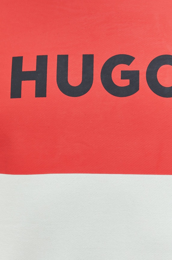 Βαμβακερή μπλούζα HUGO 50473168 πράσινο