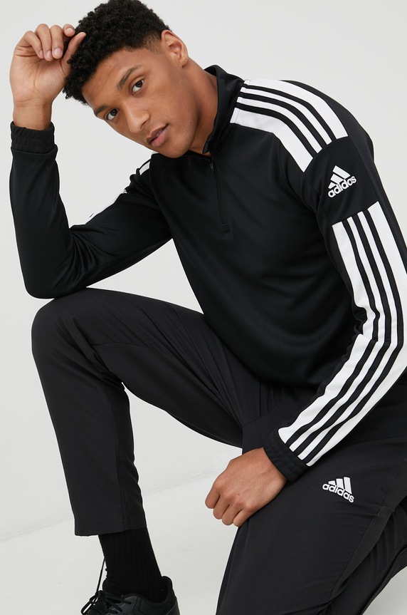 adidas Performance edzős pulóver Squadra 21 aplikációval fekete GK9562