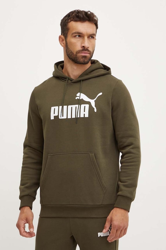 Mikina Puma s kapucňou zelená 586687