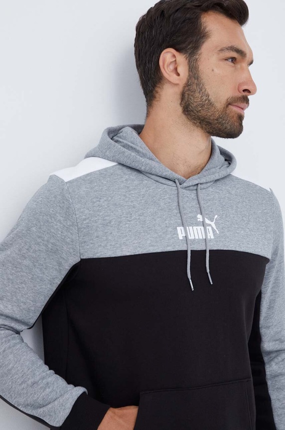 Puma felpa sovrastampa grigio 849036