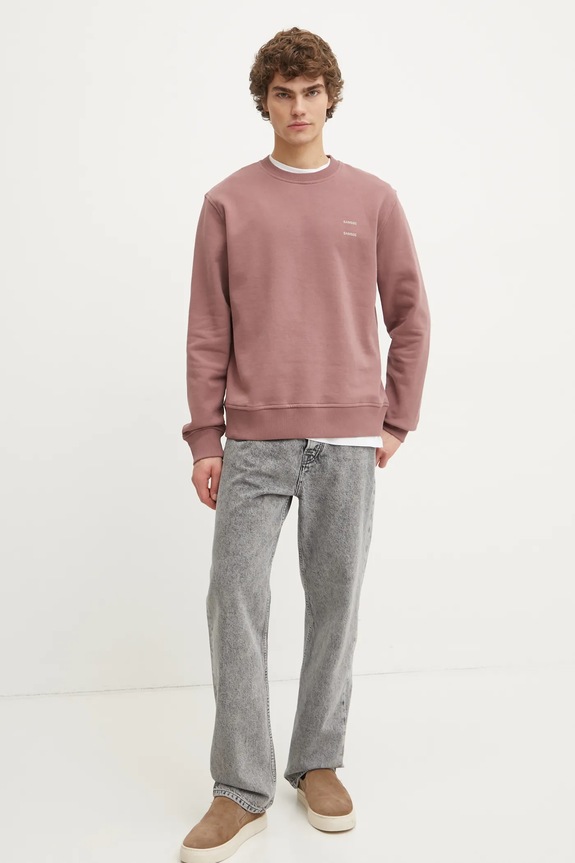 Samsoe Samsoe bluza bawełniana JOEL M22300127 różowy AW24