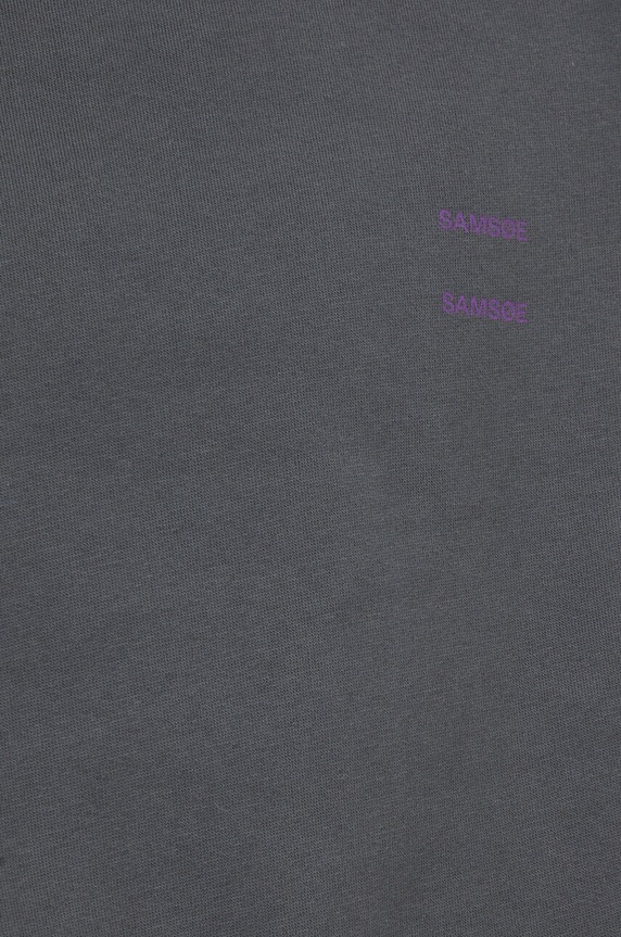 Samsoe Samsoe bluza bawełniana JOEL M22300127 szary