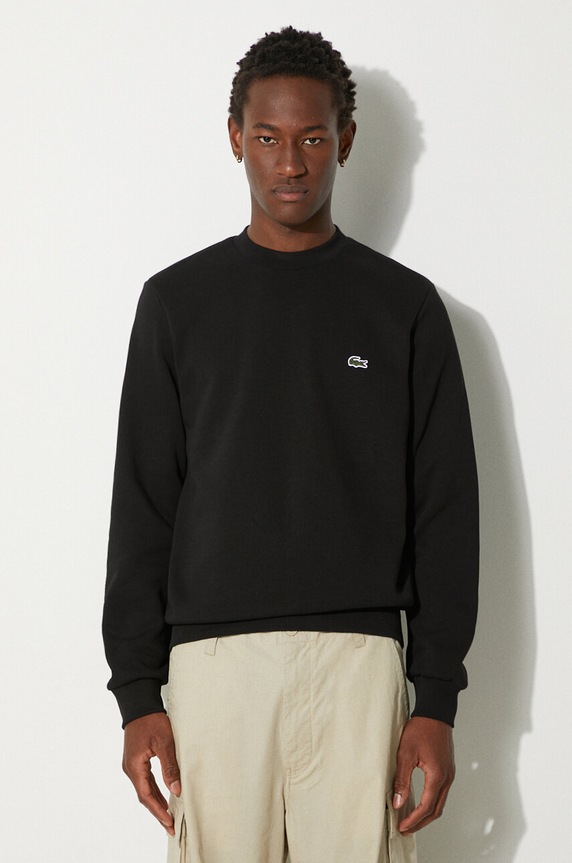 Lacoste bluza gładkie czarny SH9608