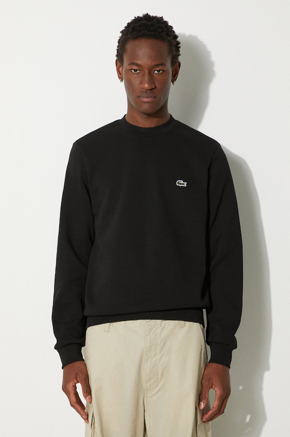 Lacoste bluza gładkie czarny SH9608