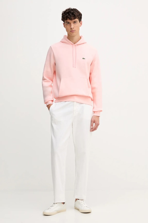 Mikina Lacoste SH9623 ružová SS26