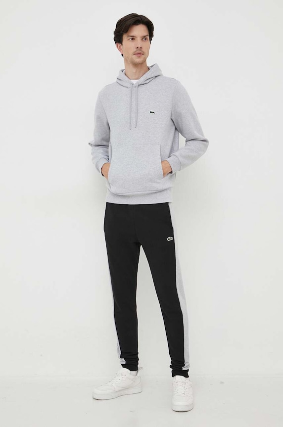 Mikina Lacoste SH9623 sivá SS26