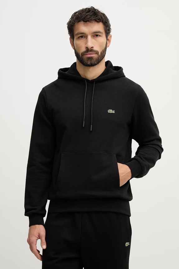 Lacoste bluza z kapturem czarny SH9623