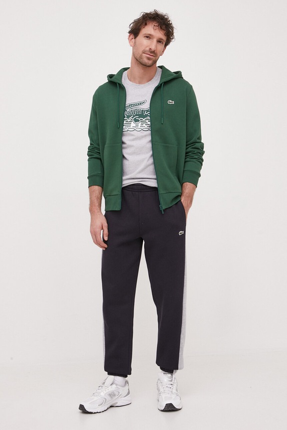 Lacoste felső sima zöld SH9626