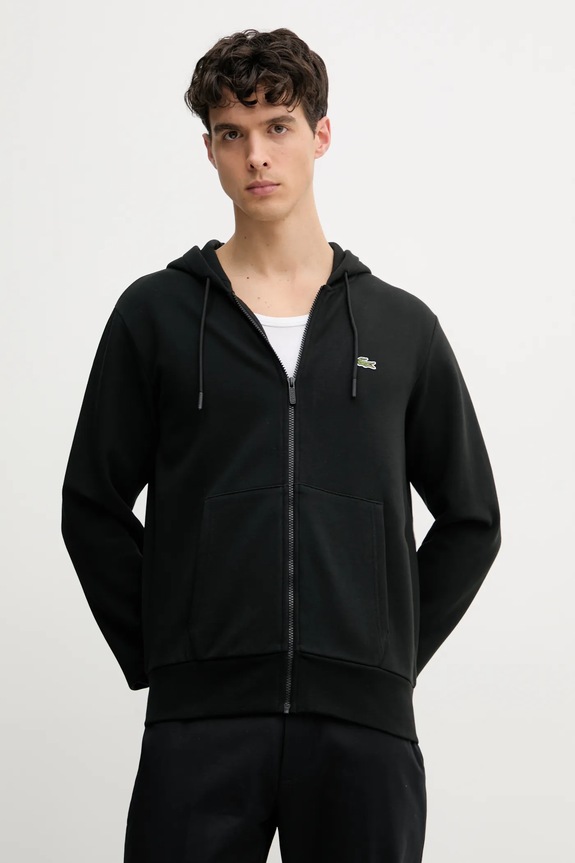 Lacoste bluza z kapturem czarny SH9626