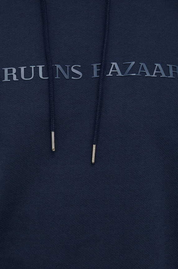Bruuns Bazaar bluza bawełniana BBM1278 granatowy