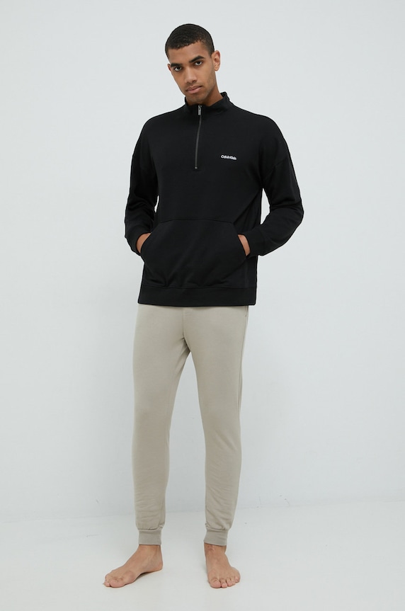 Calvin Klein Underwear pizsama felső 000NM2299E.9BYY fekete AW22