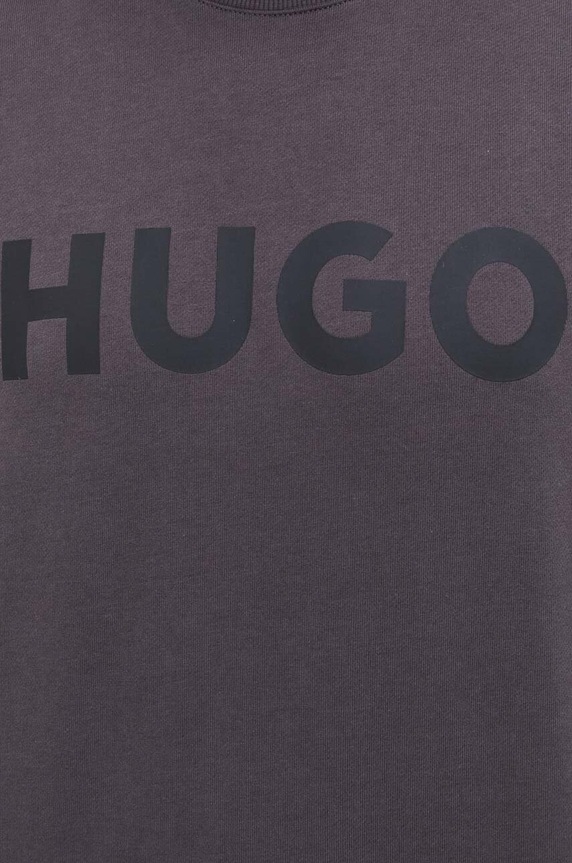 Bavlnená mikina HUGO 50477328 sivá