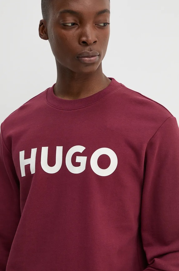 Bavlnená mikina HUGO červená 50477328