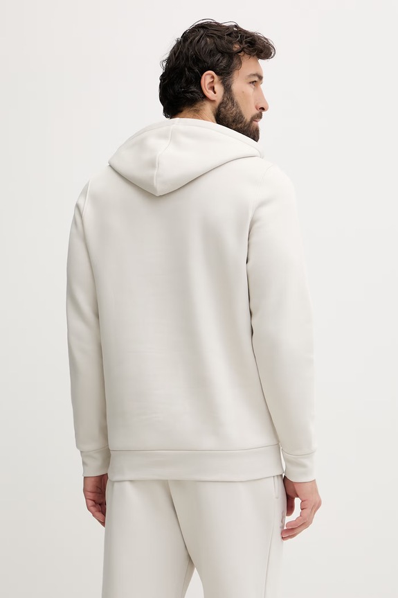 Ρούχα Under Armour μπλούζα με κουκούλα ανδρική με βαμβάκι Essential Fleece 1373880 μπεζ