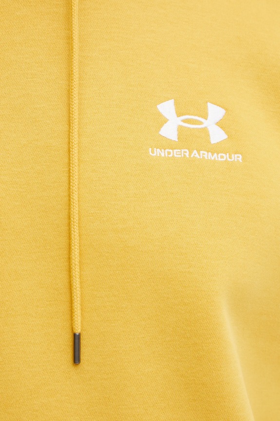 Under Armour mikina s kapucí pánská s bavlnou Essential Fleece 1373880 žlutá