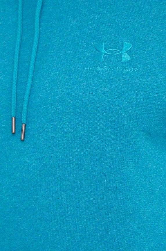 Under Armour μπλούζα με κουκούλα Ανδρική με βαμβάκι Essential Fleece 1373880 τιρκουάζ