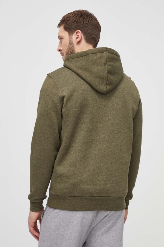 Ρούχα Under Armour μπλούζα με κουκούλα ανδρική με βαμβάκι Essential Fleece 1373880 πράσινο