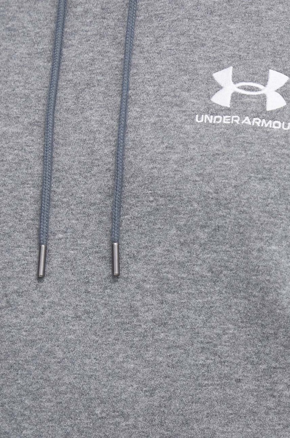 Under Armour dukserica sa kapuljačom muška s pamukom Essential Fleece 1373880 siva