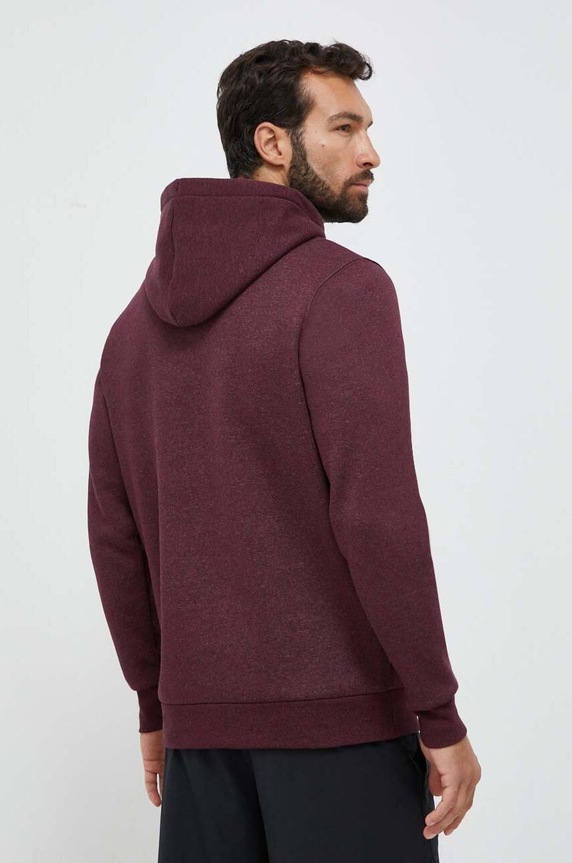 Ρούχα Under Armour Μπλούζα με κουκούλα ανδρική βαμβακερή Essential Fleece 1373880 μπορντό