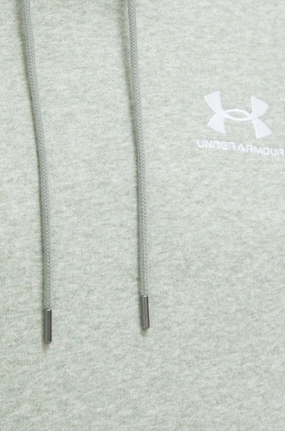 Under Armour Μπλούζα με κουκούλα ανδρική βαμβακερή Essential Fleece 1373880 πράσινο