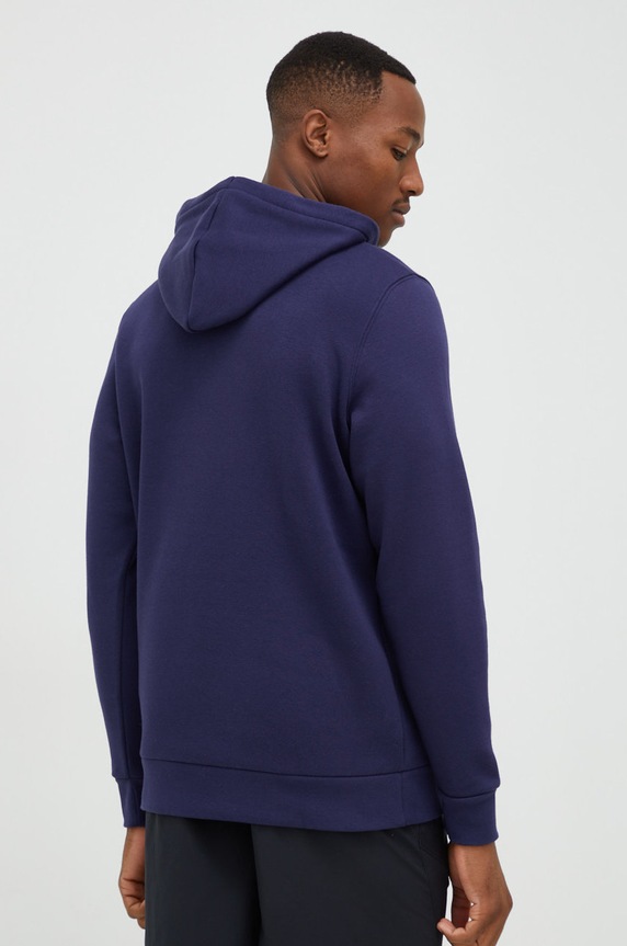 Ρούχα Under Armour Μπλούζα με κουκούλα ανδρική με βαμβάκι Essential Fleece 1373880 σκούρο μπλε