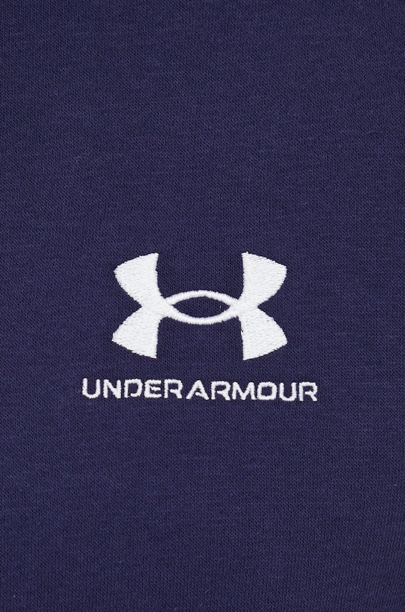 Under Armour Μπλούζα με κουκούλα ανδρική με βαμβάκι Essential Fleece 1373880 σκούρο μπλε