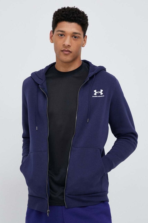 Under Armour felső sima sötétkék 1373881