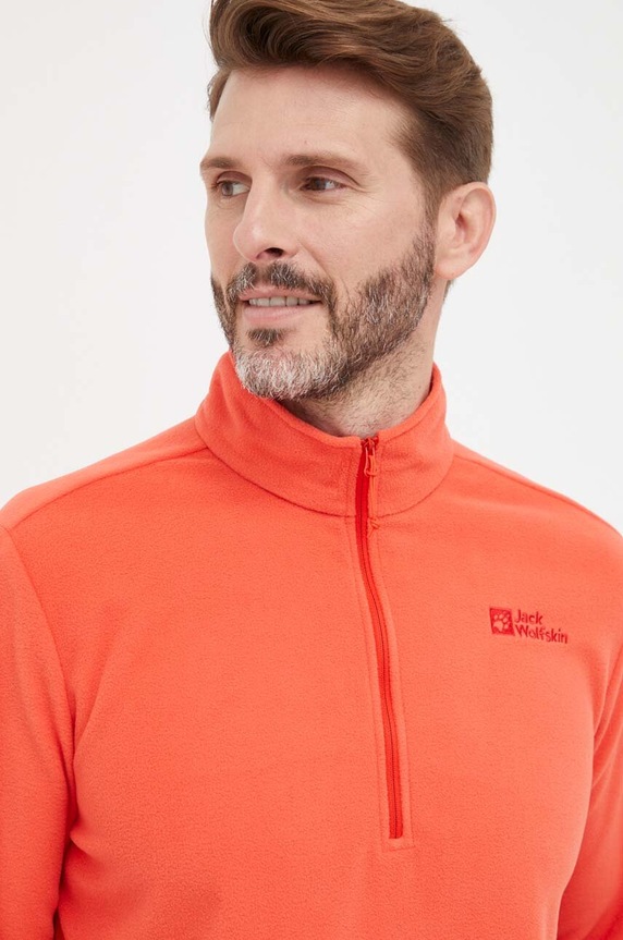 Sportovní mikina Jack Wolfskin Taunus červená 1709522