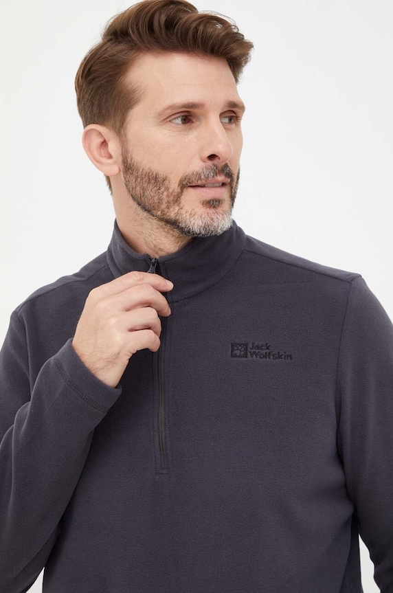 Jack Wolfskin bluza sportowa Taunus bez kaptura szary 1709522