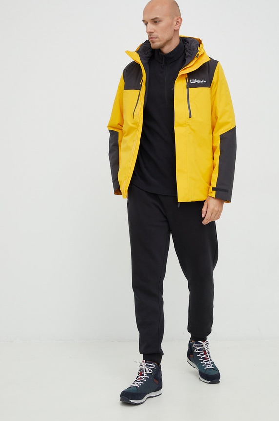 Jack Wolfskin bluza sportowa Taunus 1709522 szary AW25