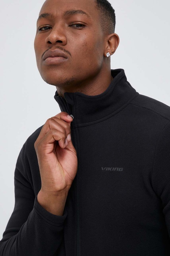 Viking sportos pulóver Tesero sima fekete 740.24.4342