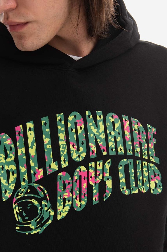 Bavlnená mikina Billionaire Boys Club Jungle Camo Arch Logo Popover Hoodie B22320 čierna B22320