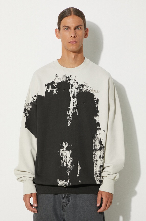 A-COLD-WALL* cotton sweatshirt Relaxed Crewneck ACWMW087 black AW22