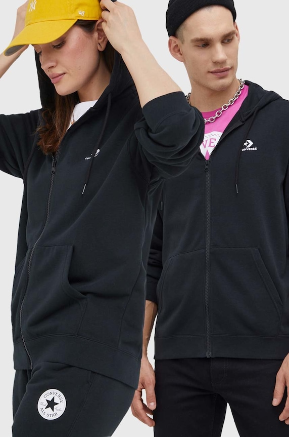 Converse bluza z kapturem czarny 10023871.A01