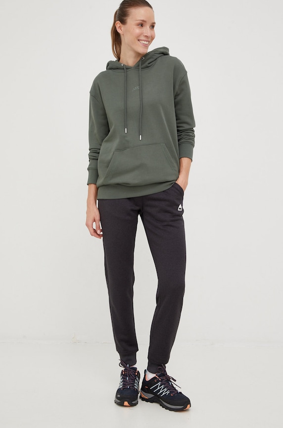 Βαμβακερή μπλούζα Arkk Copenhagen AA5221.0444 πράσινο AW22
